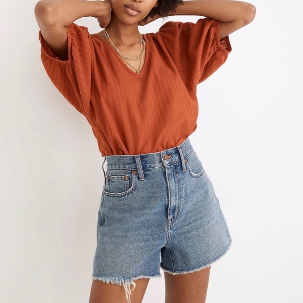 Madewell the momjean short Sz 25 like new